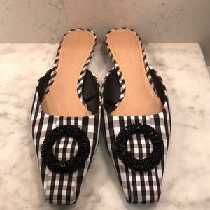 Zara gingham mules